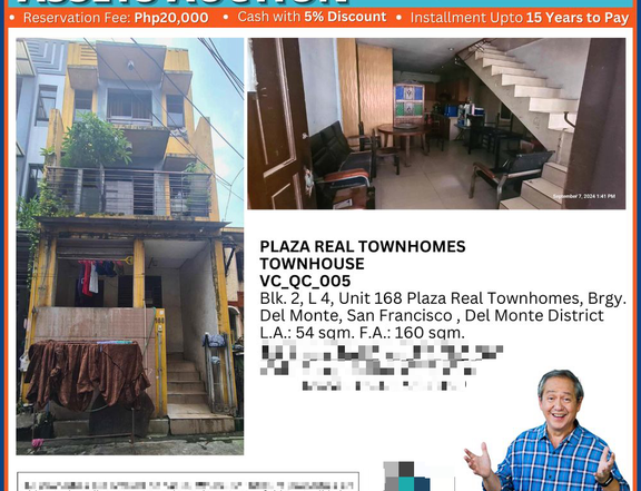 Townhouse in Plaza Real Townhomes Quezon City