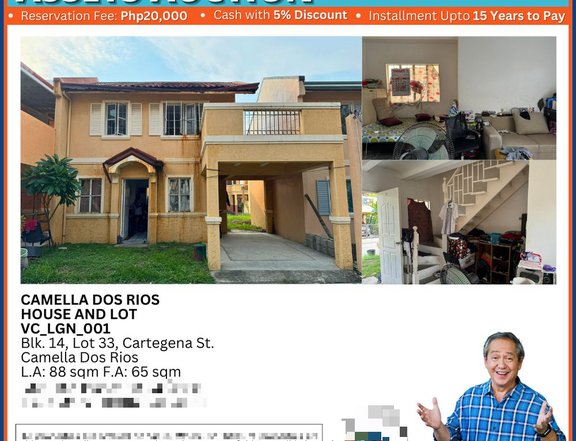 HOUSE & LOT in Camella Dos Rios, Brgy. Pittland, Cabuyao, Laguna