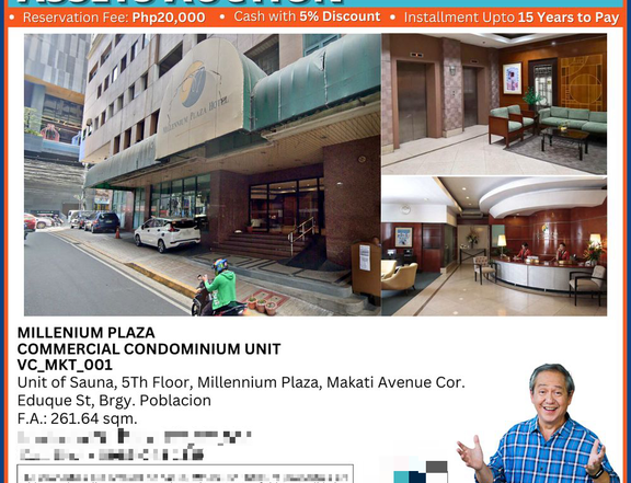 Commercial Condominium Unit at Millenium Plaza Makati City