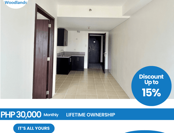 Ready For Occupancy 22.60 sqm Studio type Residential Condo Rent-to-own