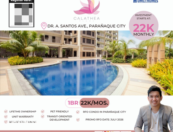 Ready For Occupancy 31.00 sqm 1-bedroom Residential Condo For Sale in Paranaque