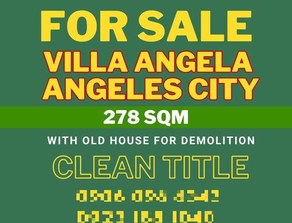 For Sale Lot in Villa Angela Subdivision In Angeles Pampanga