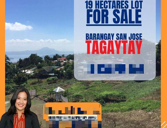 19 Hectares Lot For Sale in Barangay San Jose Tagaytay