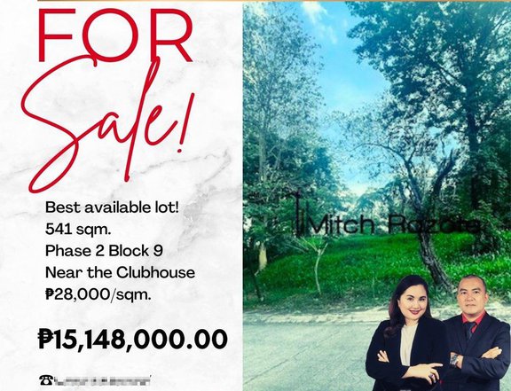 541 sqm Residential Lot For Sale in Parkridge Estate Valley Golf Antipolo