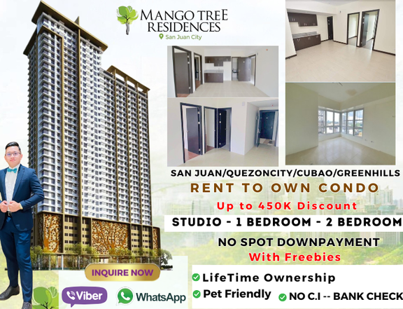 Ready For Occupancy  Studio Mango Tree Residential Condo For Sale in San Juan