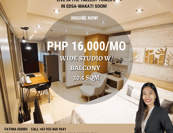 30.5 sqm MAKATI HIGH-END CONDO UNITS by Megaworld