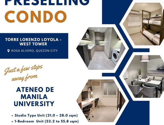 Torre Lorenzo Loyola West tower  28sqm Studio (Preselling)