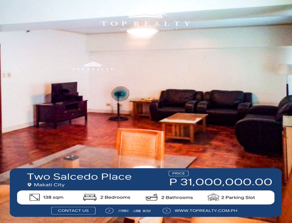 2BR Condominium for Sale in Two Salcedo Place, Makati City