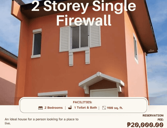 2 Storey Single Firewall House For Sale near CWC