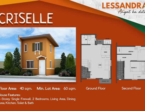 2-bedroom Single Attached House For Sale in Balanga Bataan CRISELLE
