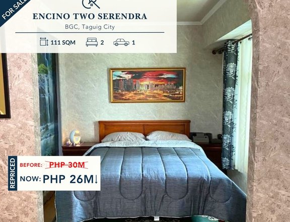 For Sale 2BR Semi Furnished Condo Unit at Encino Two Serendra -CRS0286