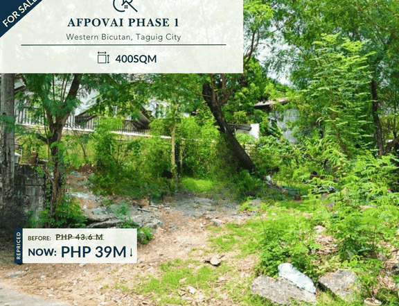 For Sale Residential Lot in AFPOVAI Phase 1, Taguig City