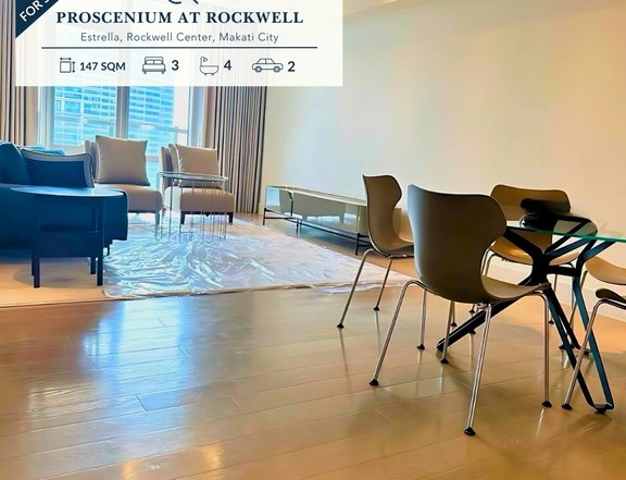 For Sale 3 Bedroom (3BR) | Semi Furnished Condo at The Proscenium Residences at Rockwell, Makati