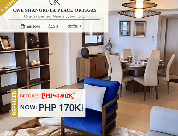 3BR for rent at One Shangri-la Place - CRSL0211