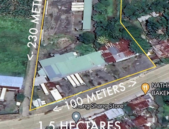 100-meter frontage along the national highway with an expandable area  excellent for development.