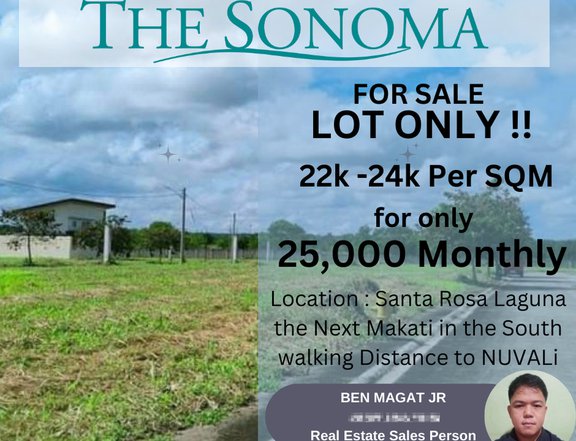 Discounted Promo !! 25k Monthly !! Lot Only ! For only 22k-24k per Sqm
