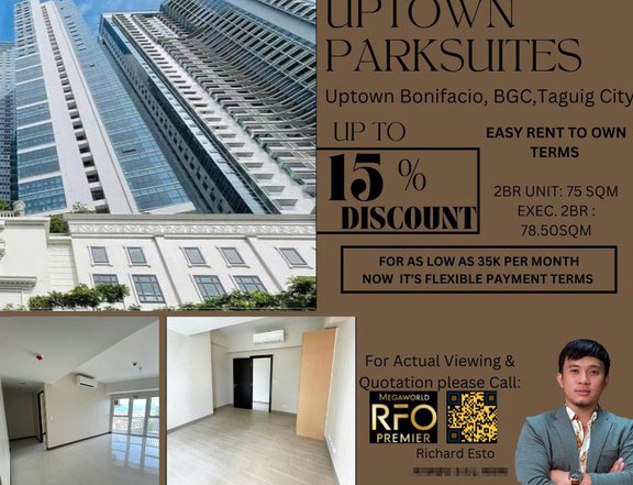 Affordable Rent to Own Condo in BGC - Uptown Parksuites