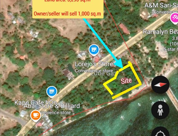 1,000 sqm Beach Property For Sale in Maria Siquijor