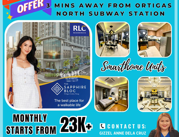 Near Pasig Subway Station: Pre-Selling Condo at the Sapphire Bloc in Ortigas Pasig
