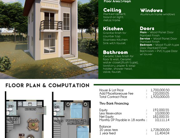 2-bedroom Single Attached House For Sale in Tuy Batangas