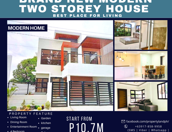 Brand New Modern Two Storey House in Clark Manor Dau, Pampanga