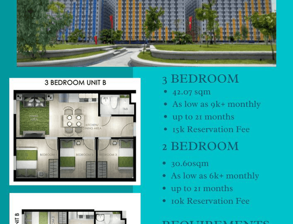 8k/mo,30.60 sqm 2-bedroom Condo For Sale in Ortigas Pasig Metro Manila