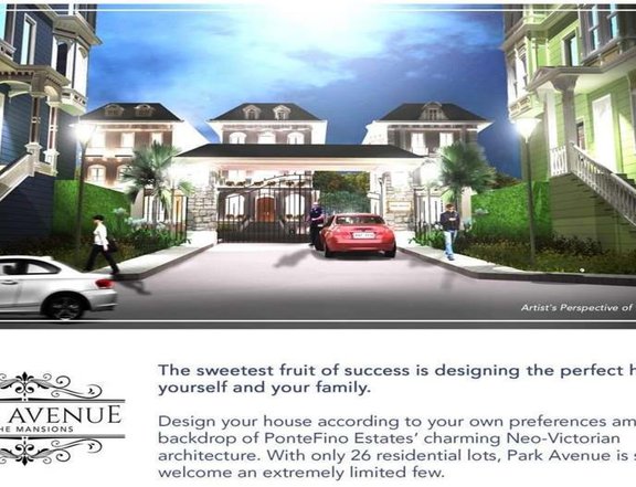 Park Avenue Pontefino 162 sqm Residential Lot For Sale in Batangas City