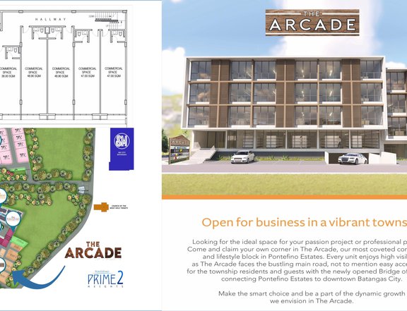 THE ARCADE PONTEFINO - 29 sqm Studio Office Condo for Sale in Batangas City