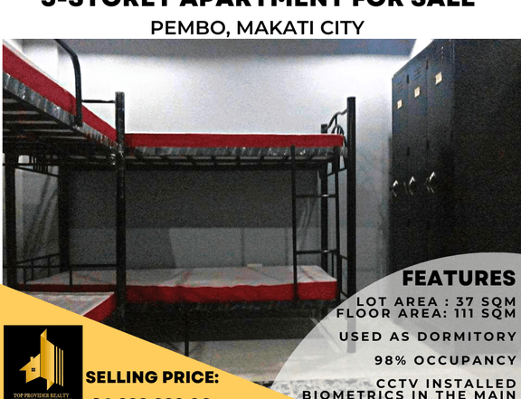 FOR SALE: Income Generating 3-Storey Apartment