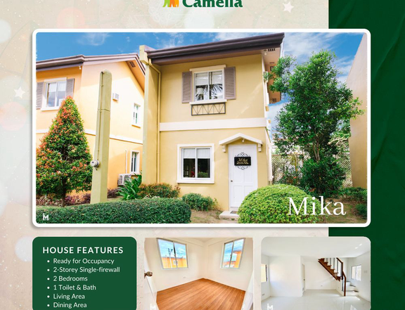 2-Bedroom Ready for Occupancy House and Lot in Camella in Dumaguete