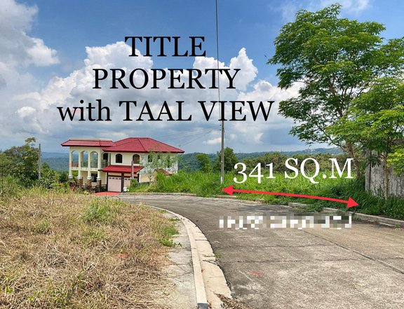 341 Sqm Titled Property with Taal View inside Splendido along Highway