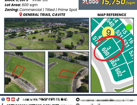 Commercial Lot for Sale in General Trias Cavite