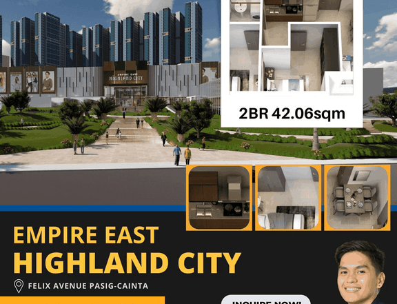 TWO BEDROOM UNIT FOR SALE IN PASIG CITY EMPIRE EAST HIGHLAND CITY