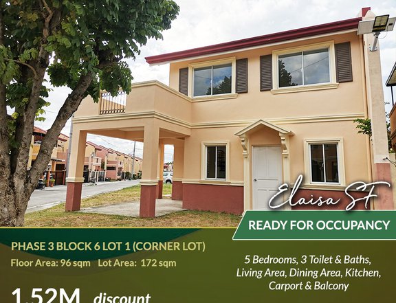 5-BEDROOMS! READY FOR OCCUPANCY IN BALIUAG BULACAN!!