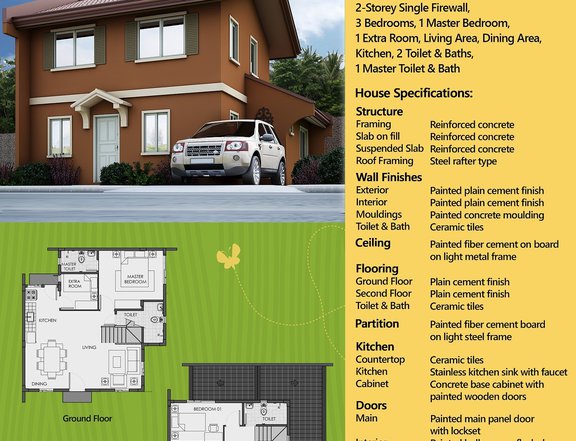 A NRFO 5-bedroom Single Attached House For Sale in Cabuyao Laguna