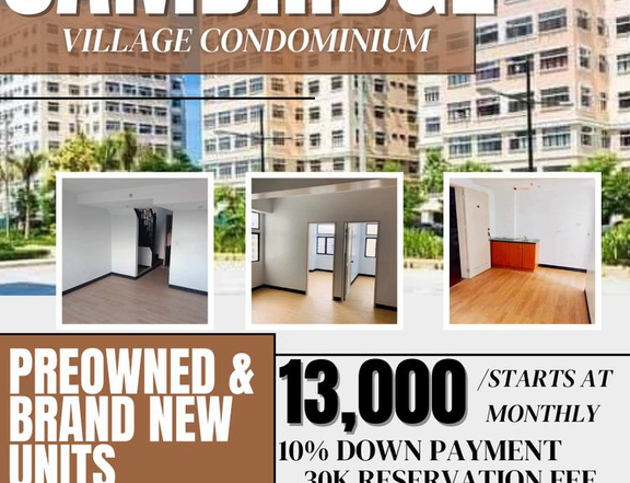 Pre-Owned 30.00 sqm Studio Residential Condo For Sale in Cainta Rizal