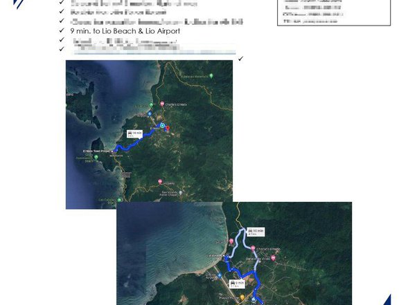 Villa Libertad, El nido, Palawan Lot Area: 3, 1 77 sqm. Able to Cut 1000 sqm