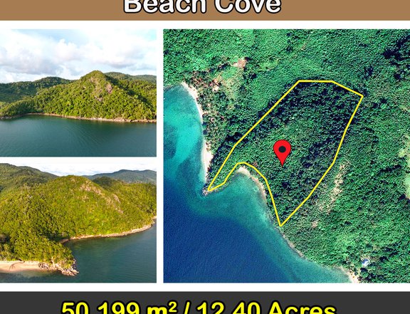 50,199 m2 / 12.40 Acres Private Sunset Highland Beach Cove in El Nido