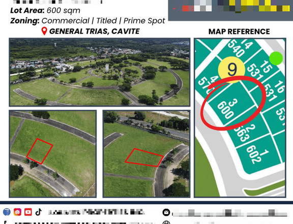 Eagle Ridge Commercial Lot for Sale in Gen Trias Cavite