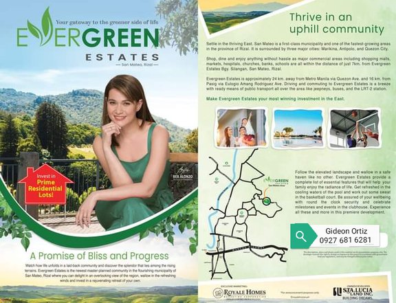 Evergreen Estates,San Mateo Rizal,Residential lots soon open for sale