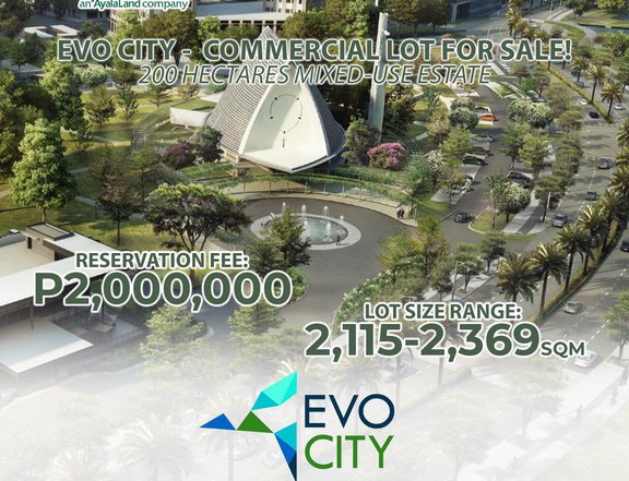 COMMERCIAL LOT FOR SALE AT EVO CITY | Kawit Cavite 2,500