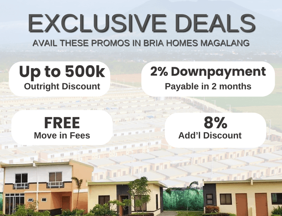 RFO Townhouse at Bria Homes in Magalang