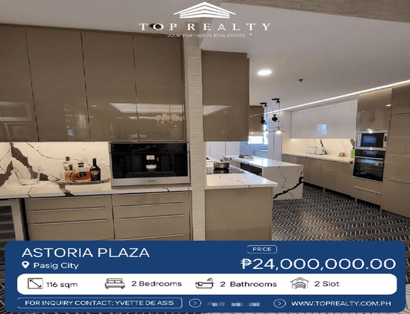 116.00 sqm 2-bedroom Condo For Sale in Astoria Plaza, Pasig
