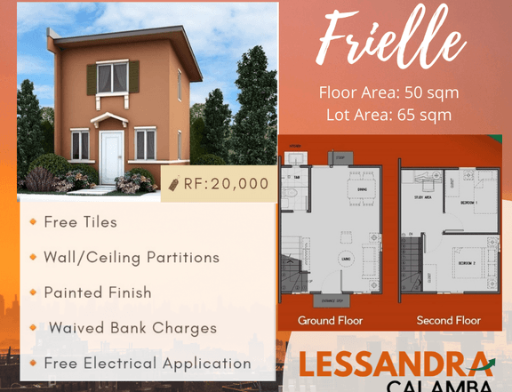 Affordable House and Lot in Calamba - Frielle