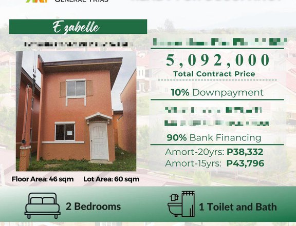 Ready For Occupancy 2-bedroom Single Detached House For Sale in General Trias Cavite