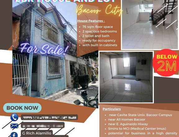 2BR House and Lot in bacoor City