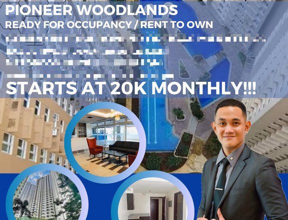 Rfo 1 bedroom 30.25 sqm rent to own in Mandaluyong near greenfield district sm megamall boni station
