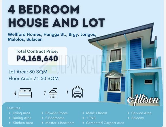 PRE SELLING 4BR HOUSE & LOT IN MALOLOS, BULACAN