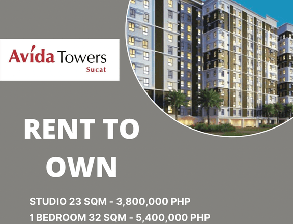 Rent to Own Condo for Sale in Avida Towers Sucat Paranaque