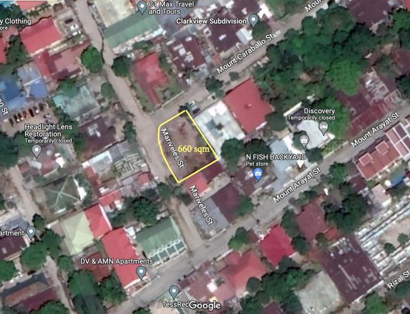 FOR SALE SEMI COMMERCIAL LOT IN ANGELES CITY NEAR CLARK IDEAL FOR CONDO OR HOTEL